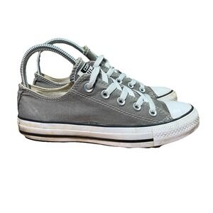 Converse All Star Gray White Shoe Sneaker Lace Up Unisex Womens Sz 6 Mens Sz 4.5